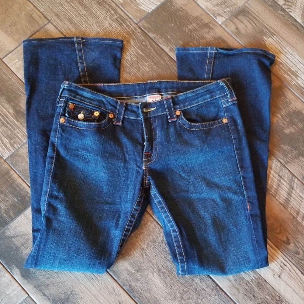 True Religion extreme boot cut jeans